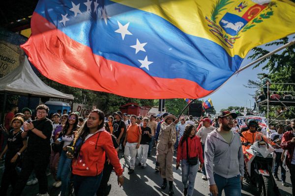 Manifestanti venezuelani