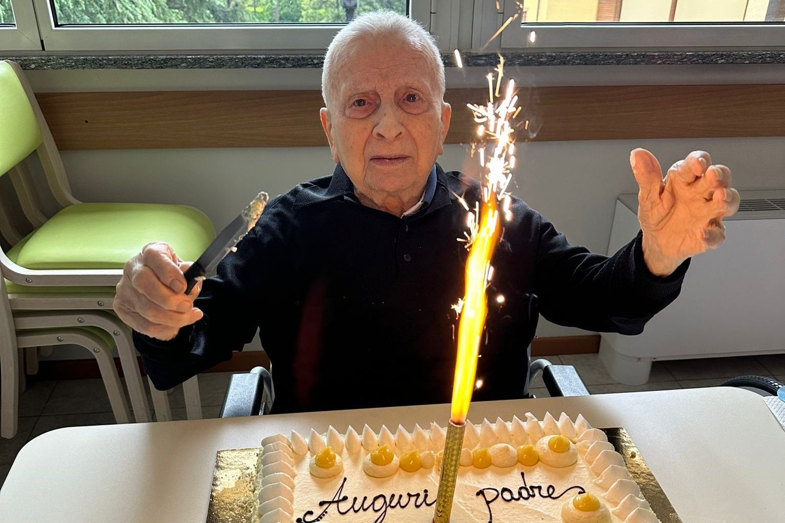 Best needs to Father Lazzarotto on his 99th birthday