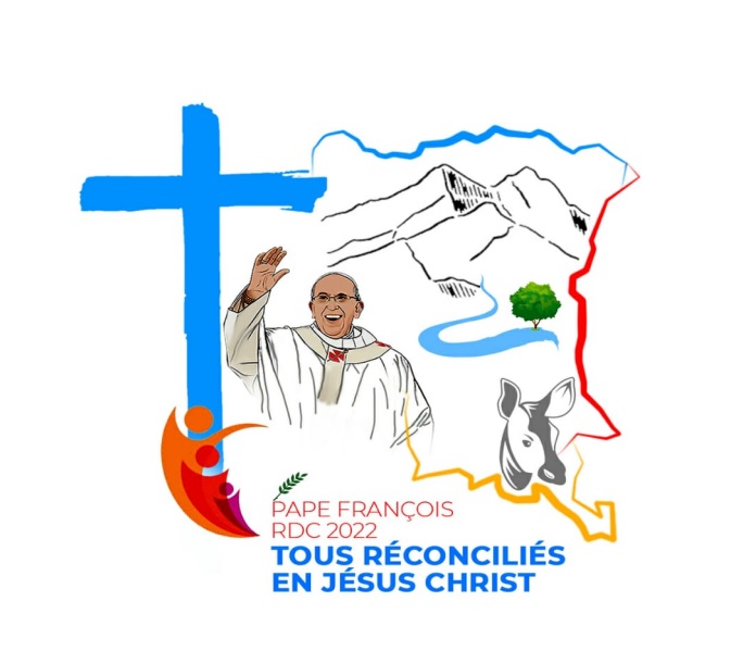 Il fiume e l’okapi nel logo del viaggio del Papa nella R.d.Congo